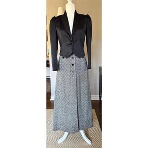 Vintage 1960s Vicky Vaughn Tweed Maxi Skirt XS